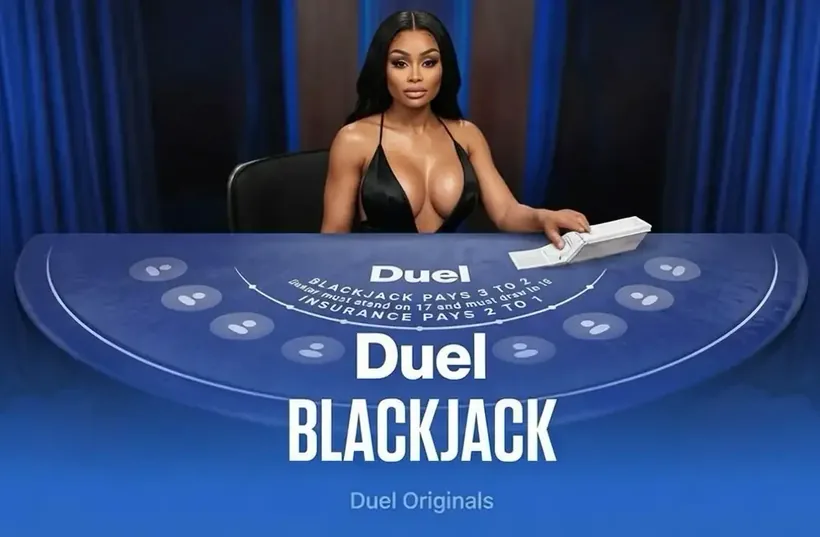 Blac Chyna bringing full glamour to the dealer's seat at the Duel Blackjack table